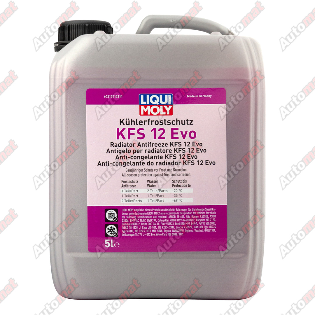 Антифриз-концентрат LiquiMoly Kuhlerfrostschutz KFS 12 Evo, 5л 21741